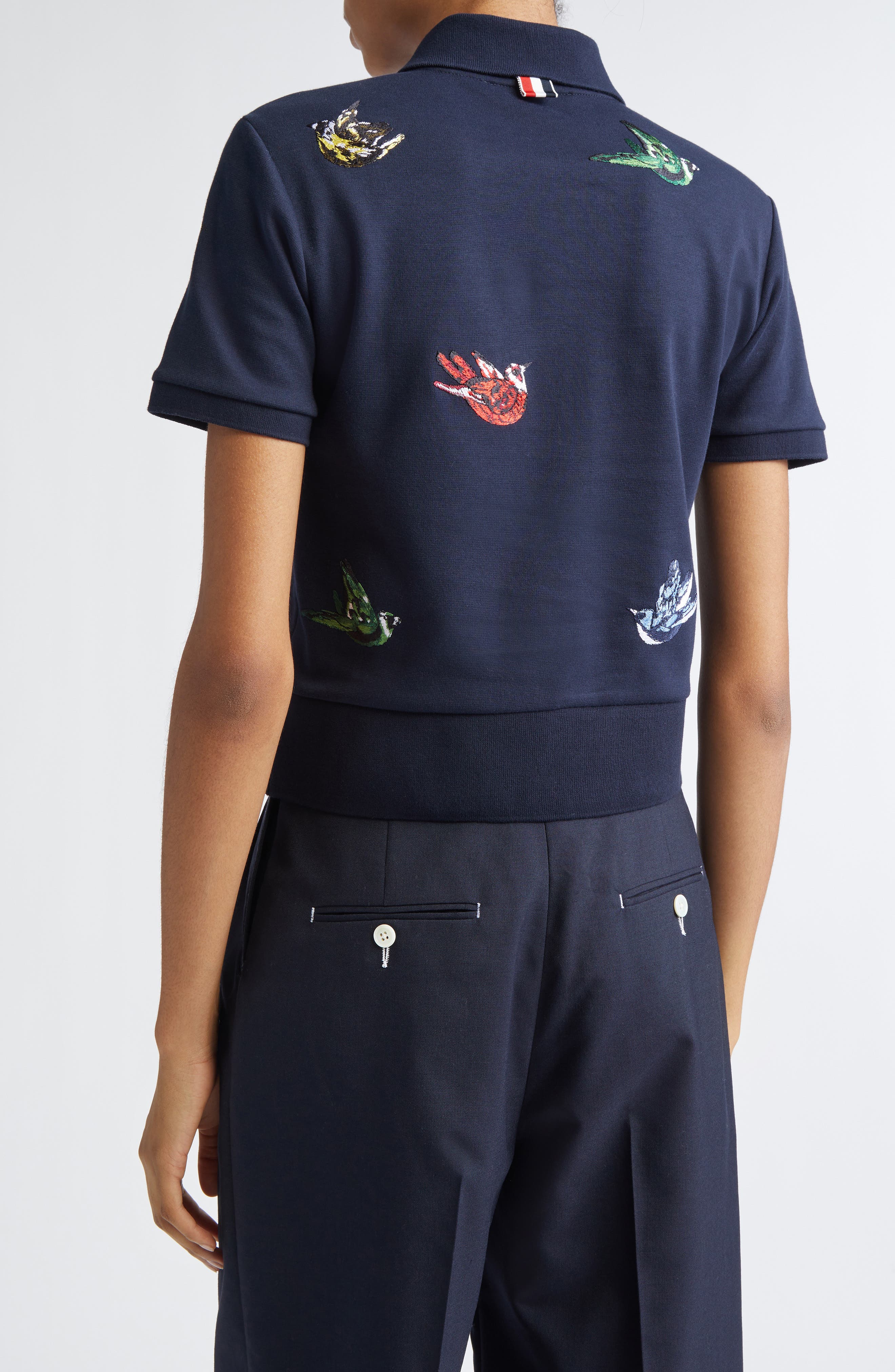 Canary Embroidered Cotton Polo - image 2
