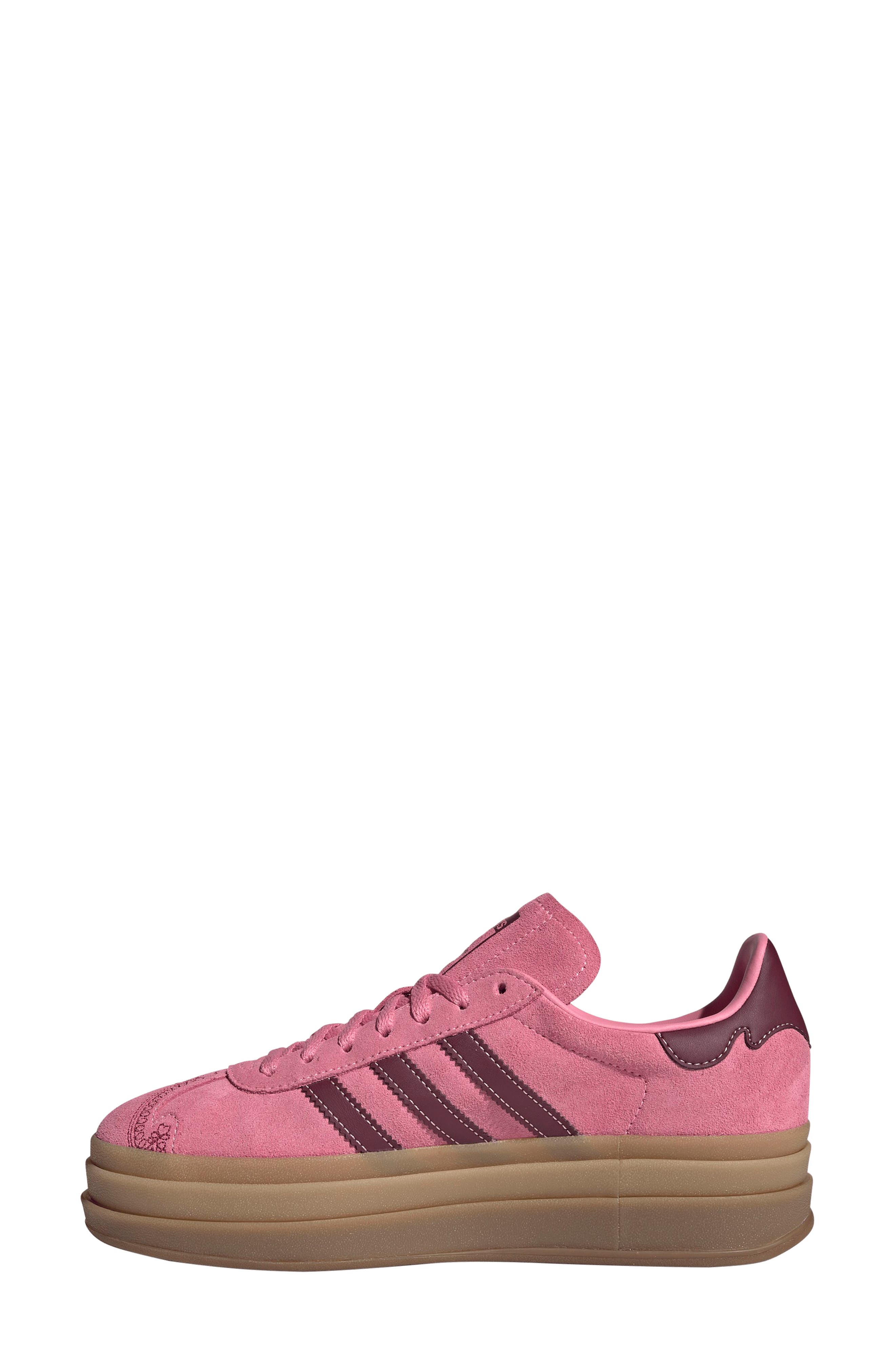 adidas Gazelle Bold Platform Sneaker, Alternate, color, Red/ Pink Spark/ Red