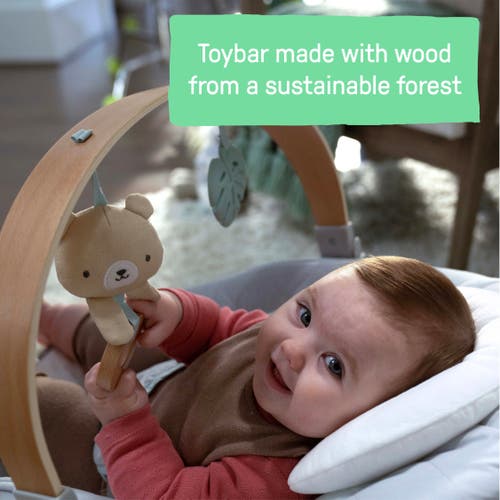 Ingenuity Cozy Spot Soothing Baby Bouncer With Wooden Toy Arch In Multi