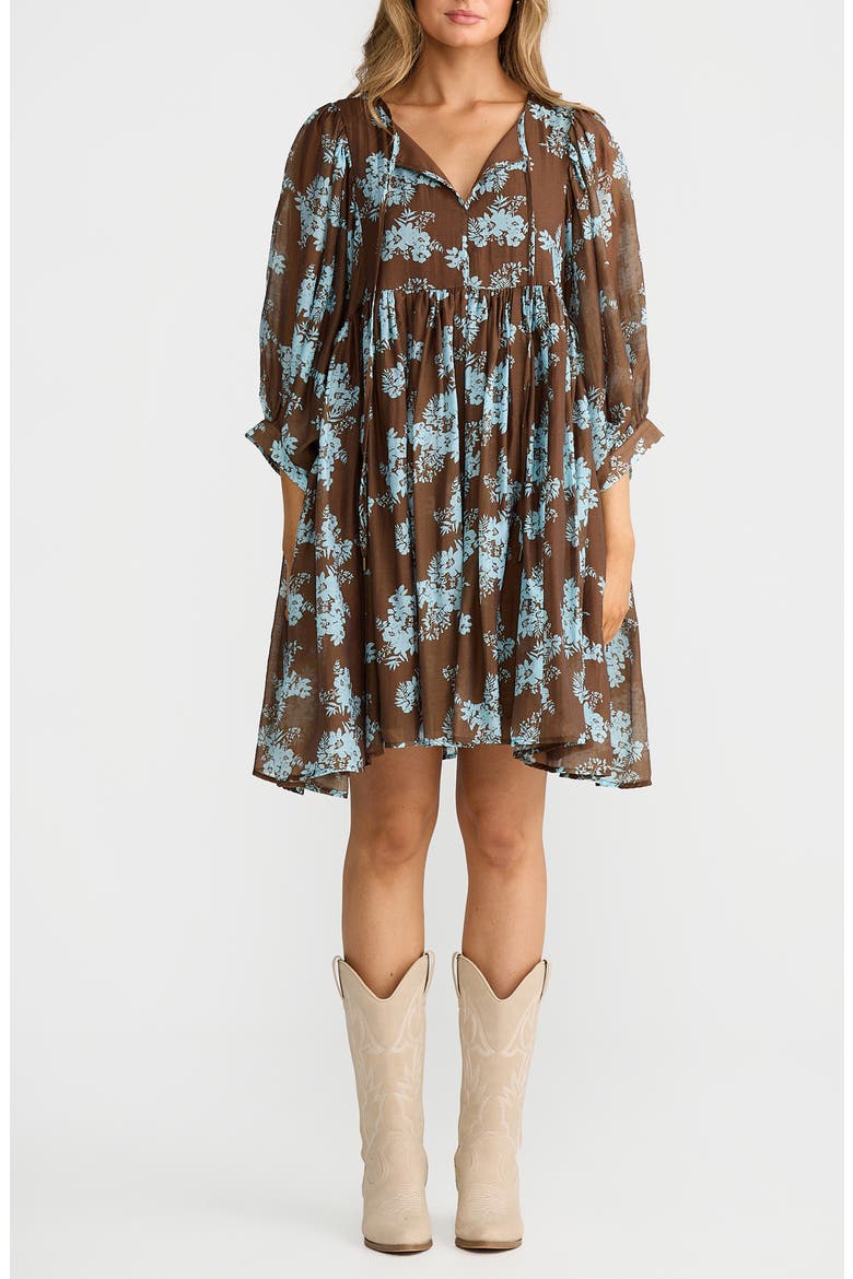 Wisteria Long Sleeve Dress, Main, color, MISTFLOWER