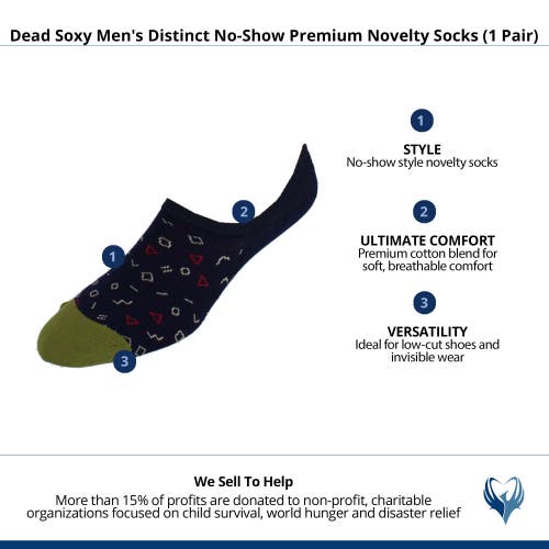Dead Soxy Distinct No-show Premium Novelty Socks