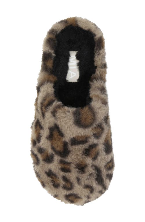 Mia Sled Faux Fur Slipper In Multi