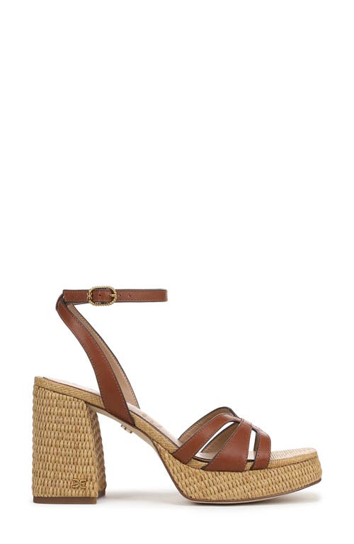 Sam Edelman Reese Platform Wedge Sandal In Brown