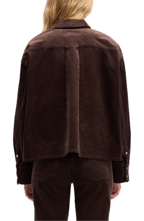 7 For All Mankind Nina Corduroy Shirt In Brown