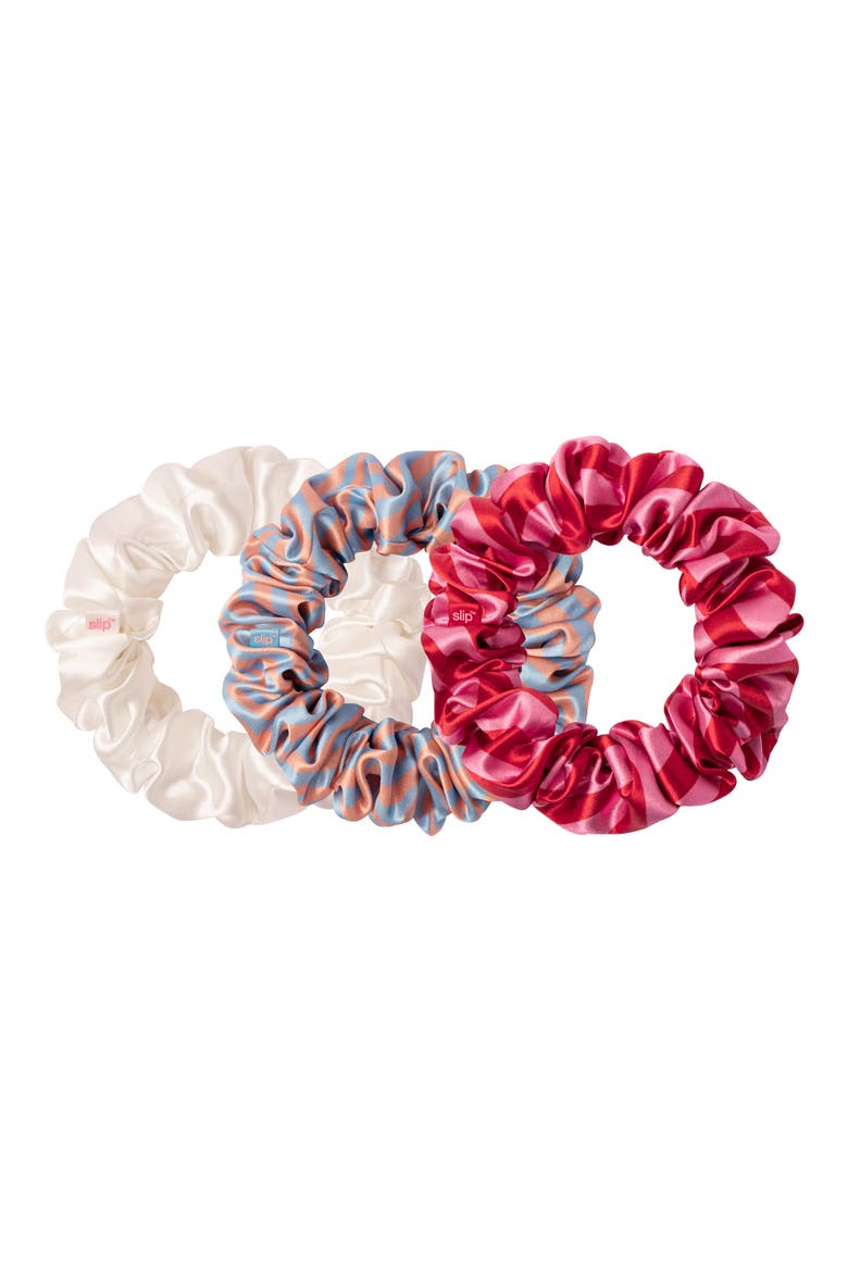 Midsummer 3-Pack Large Silk Scrunchies Set, Alternate, color, MIDSUMMER