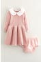 Scalloped Collar Sweater Dress