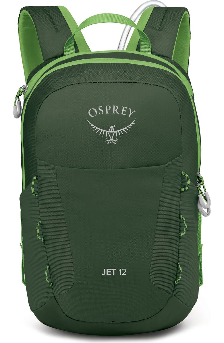 Osprey Kids' Hydrajet 12-Liter Water Resistant Backpack, Main, color, Green Canopy