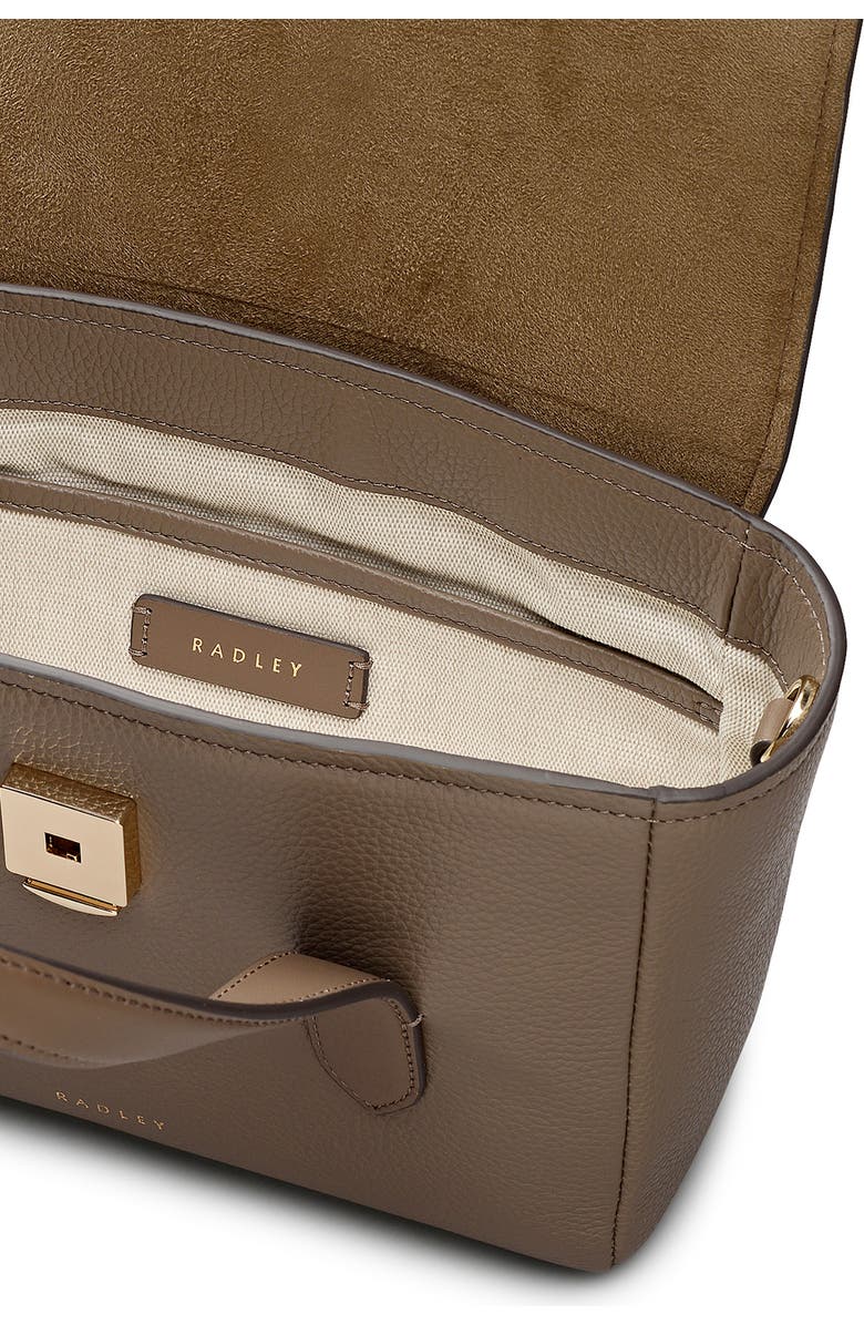 Radley Mayfair Lane Small Flapover Satchel Bag, Alternate, color, Coffee