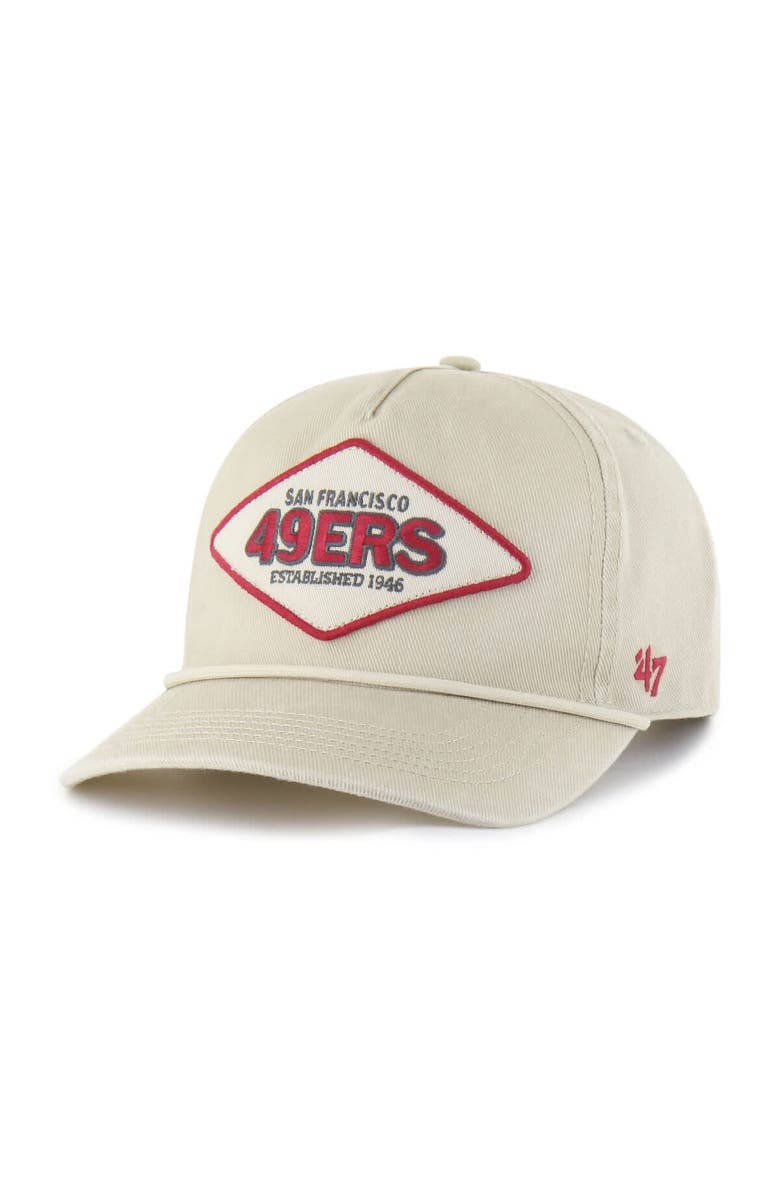 '47 Men's '47 Khaki San Francisco 49ers Cairn Hitch Adjustable Hat, Alternate, color, Khaki