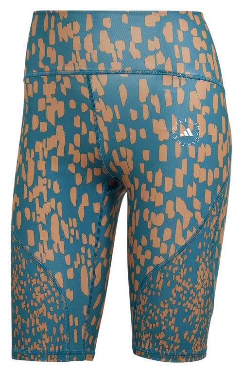 Adidas By Stella Mccartney Print Bike Shorts In Multi