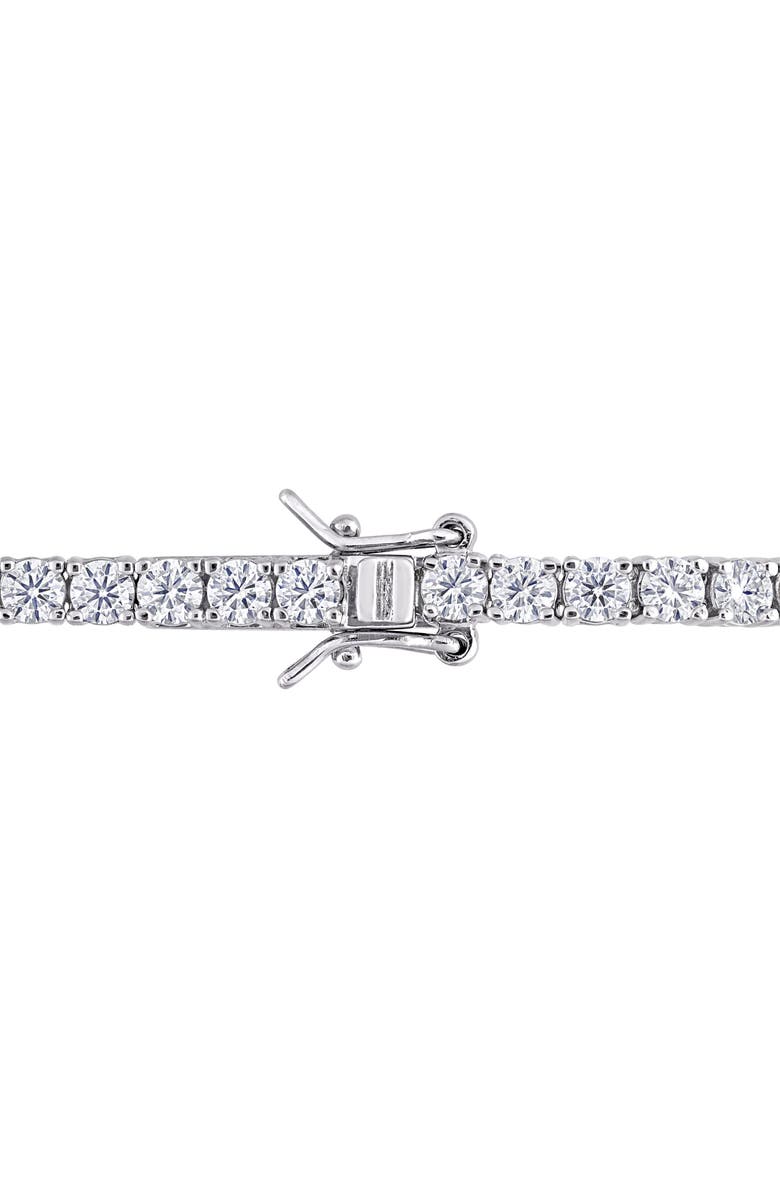 DELMAR Sterling Silver Lab Grown Moissanite Tennis Bracelet, Alternate, color, Silver