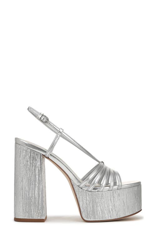 Circus Ny By Sam Edelman Siena Platform Dress Sandals In Silver