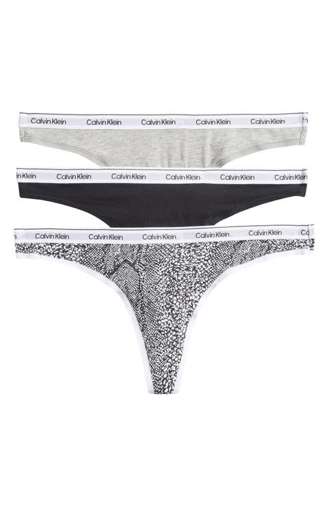 3-Pack Cotton Thongs