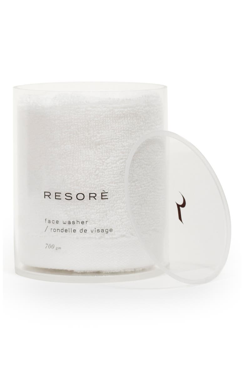 Resorè Set of 2 Washcloths, Alternate, color, WHITE