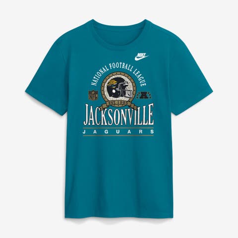 Men's Nike Teal Jacksonville Jaguars Rewind Team Spirit Essential Cotton T-Shirt