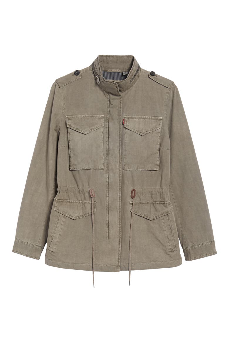 Levi's® Four-Pocket Military Jacket, Alternate, color, LIGHT GREY