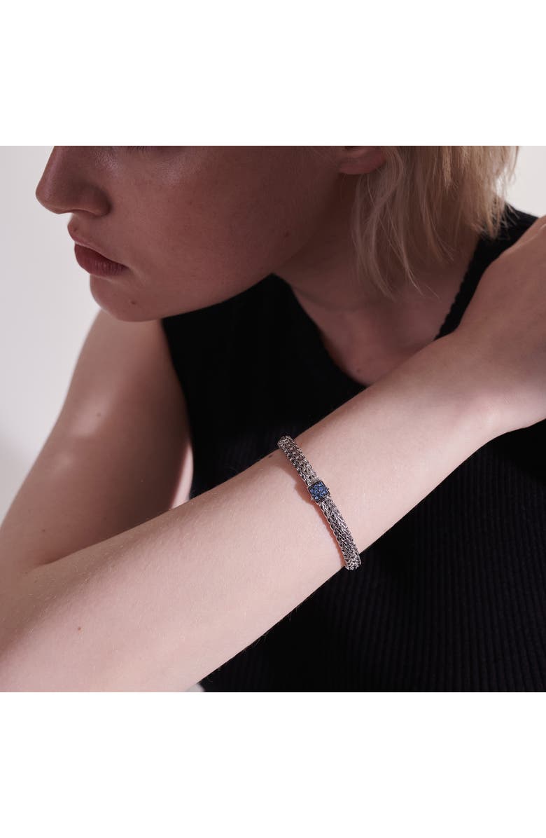 John Hardy Icon Bracelet, Sterling Silver, Pavé, 5mm, Alternate, color, 