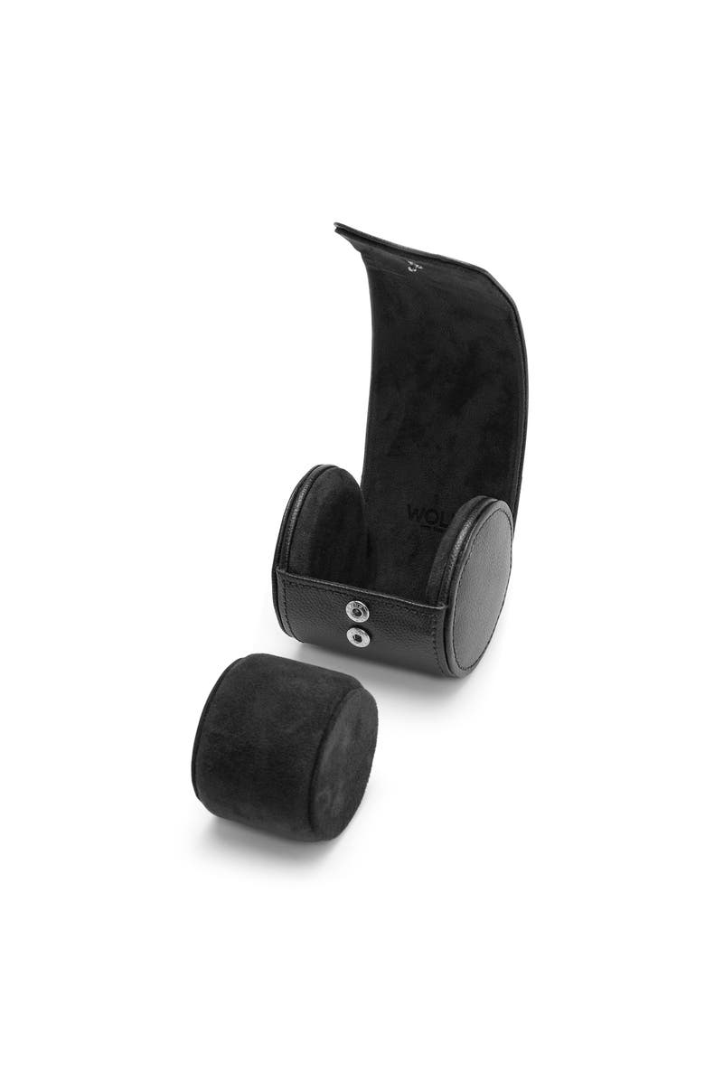 WOLF British Racing Single Watch Roll, Alternate, color, Black