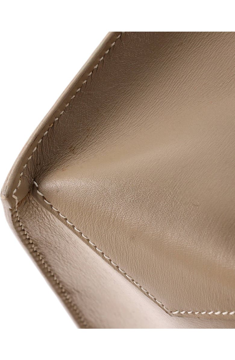 Pre-Owned Hermes Lucy Tote Leather MM, Alternate, color, Blanc Casse