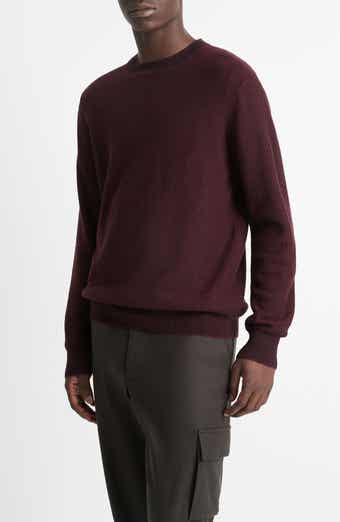 Vince Geometric Jacquard Wool & Cotton Blend Crewneck Sweater