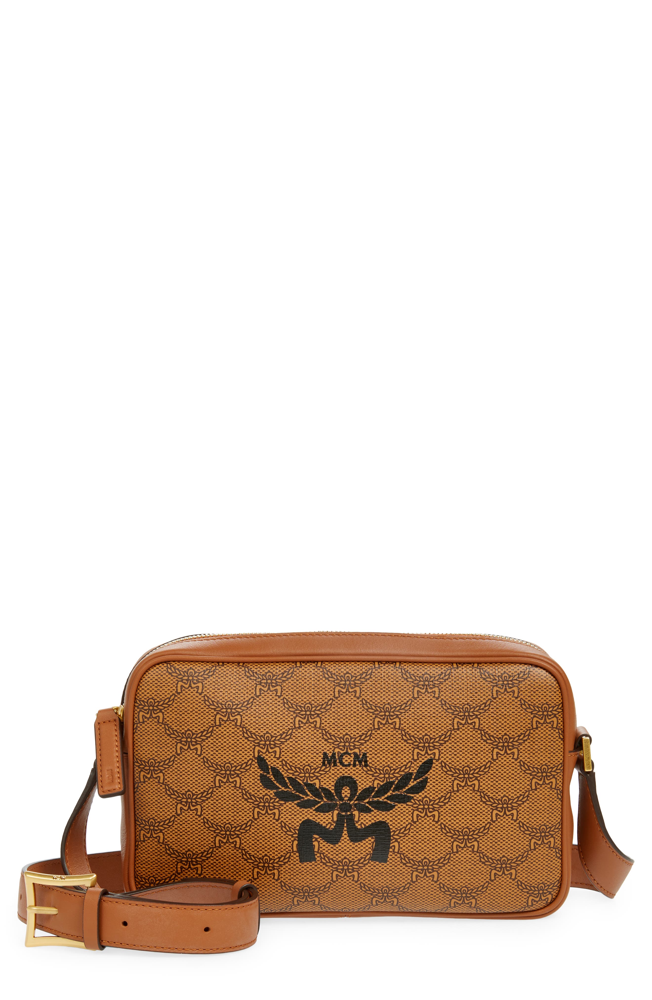 Small Himmel Lauretos Coated Canvas Crossbody Bag