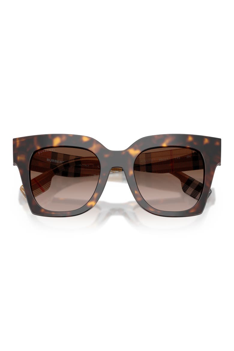 Kitty 49mm Gradient Square Sunglasses, Alternate, color, DARK HAVANA / BROWN GRADIENT