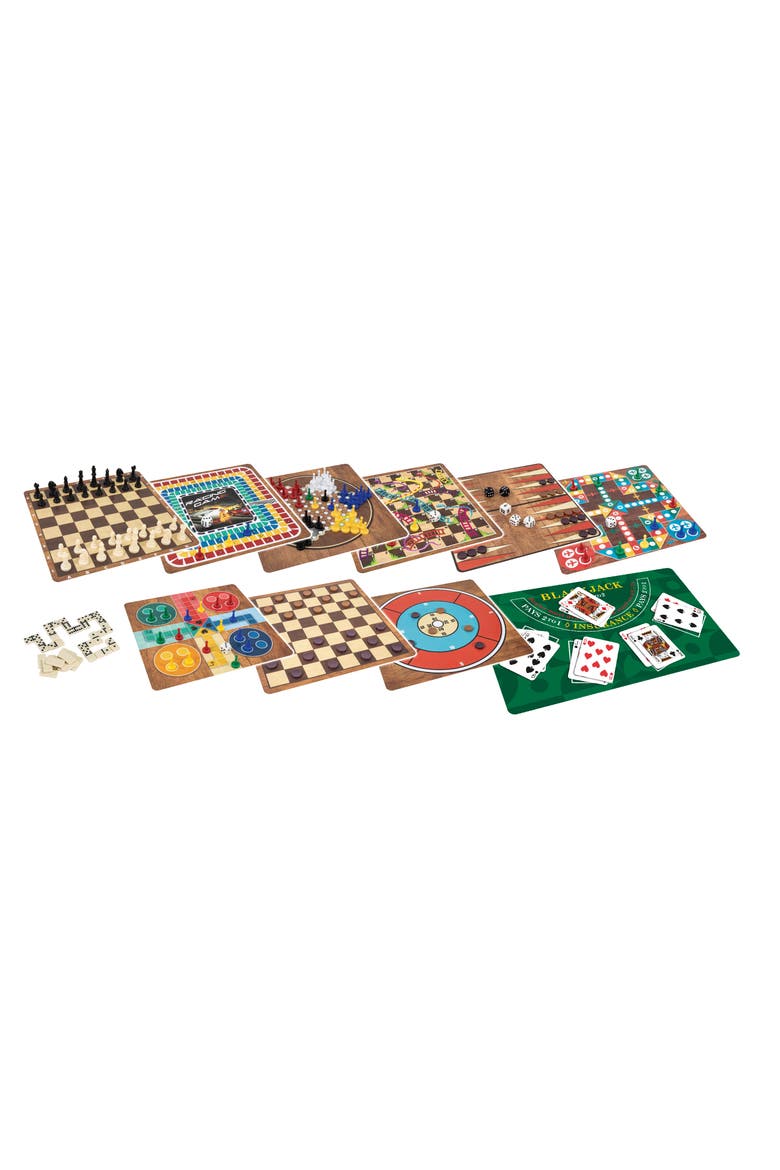 365 Games Classic Board & Card Games Set, Alternate, color, Multicolored