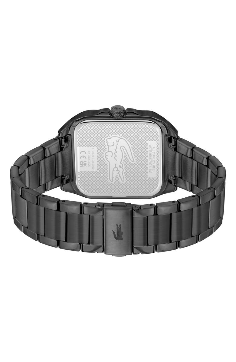 Lacoste L.12.12 Up Bracelet Watch, 39mm x 32mm, Alternate, color, Black