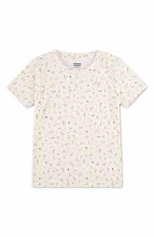 Kids' Floral Rib Knit Top