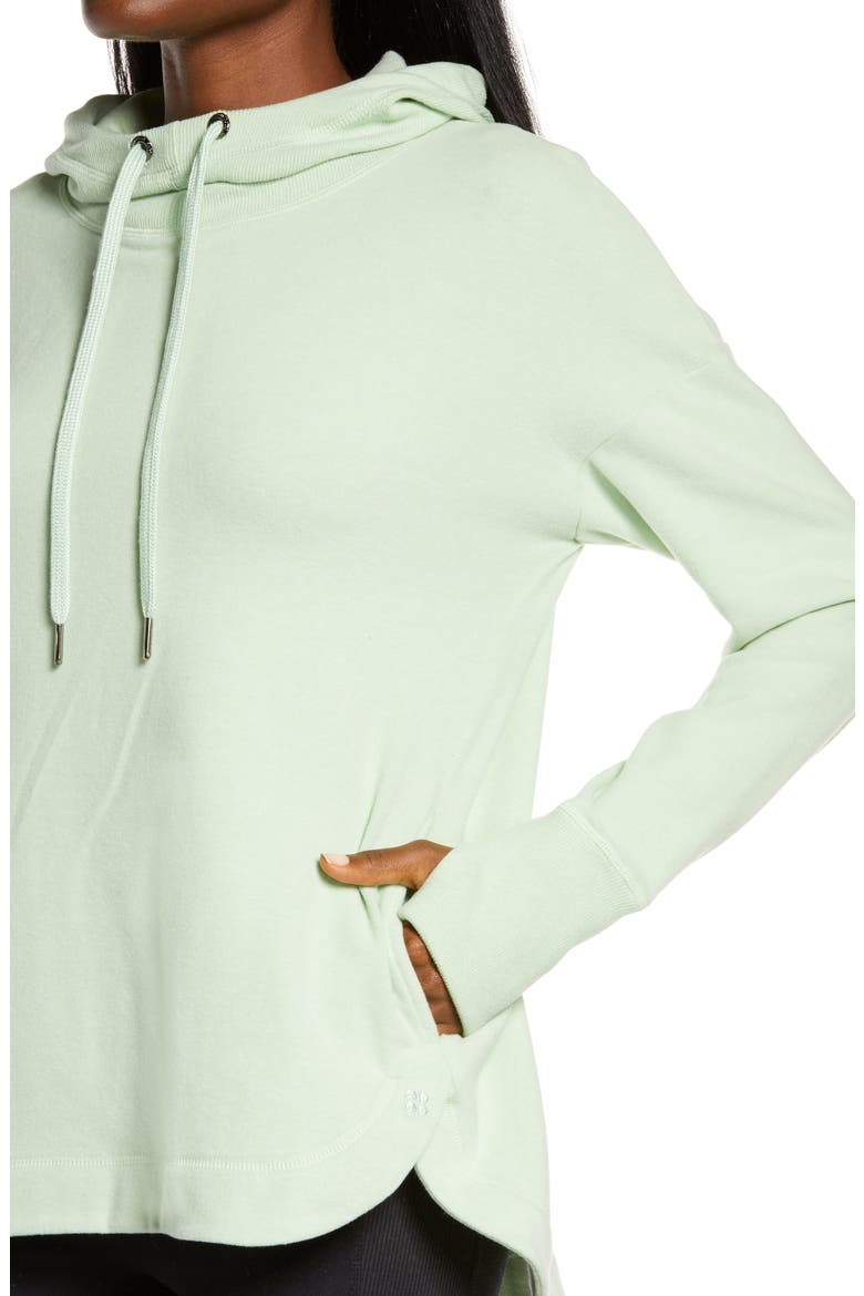 Escape Fleece Hoodie, Alternate, color, TERRAIN GREEN