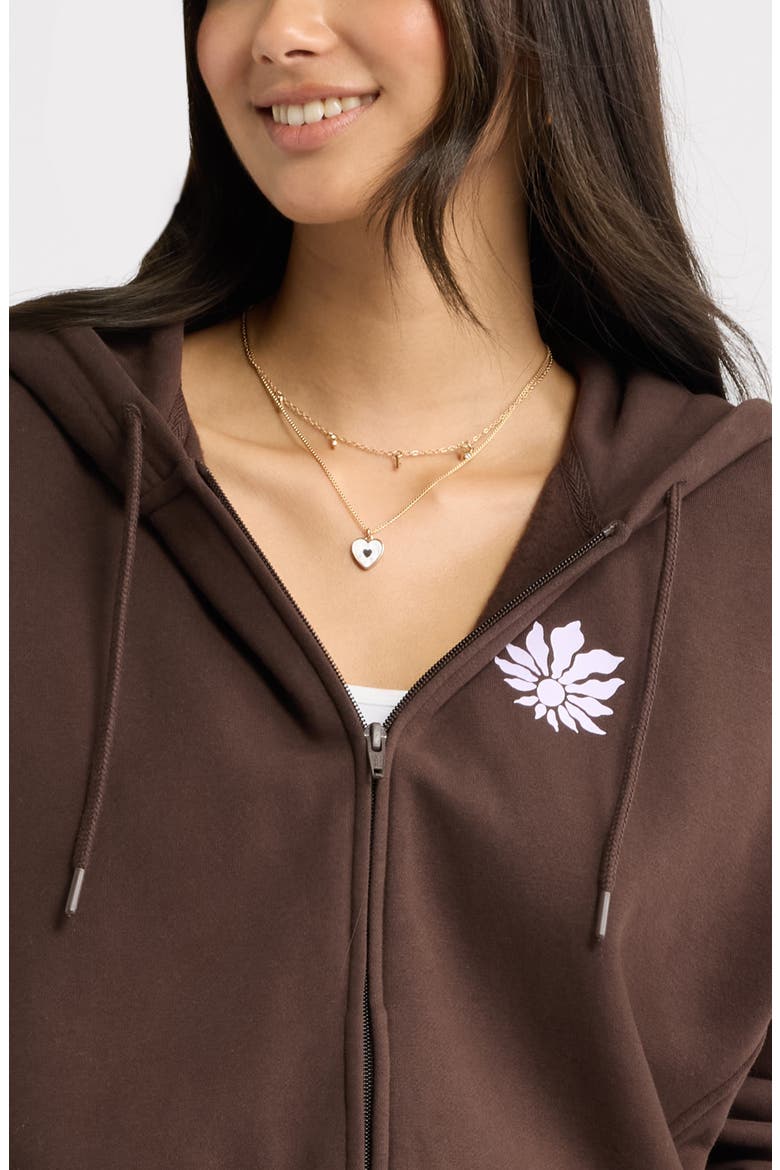 Graphic Full Zip Hoodie, Alternate, color, BROWN-PURPLE SEIZE THE DAY