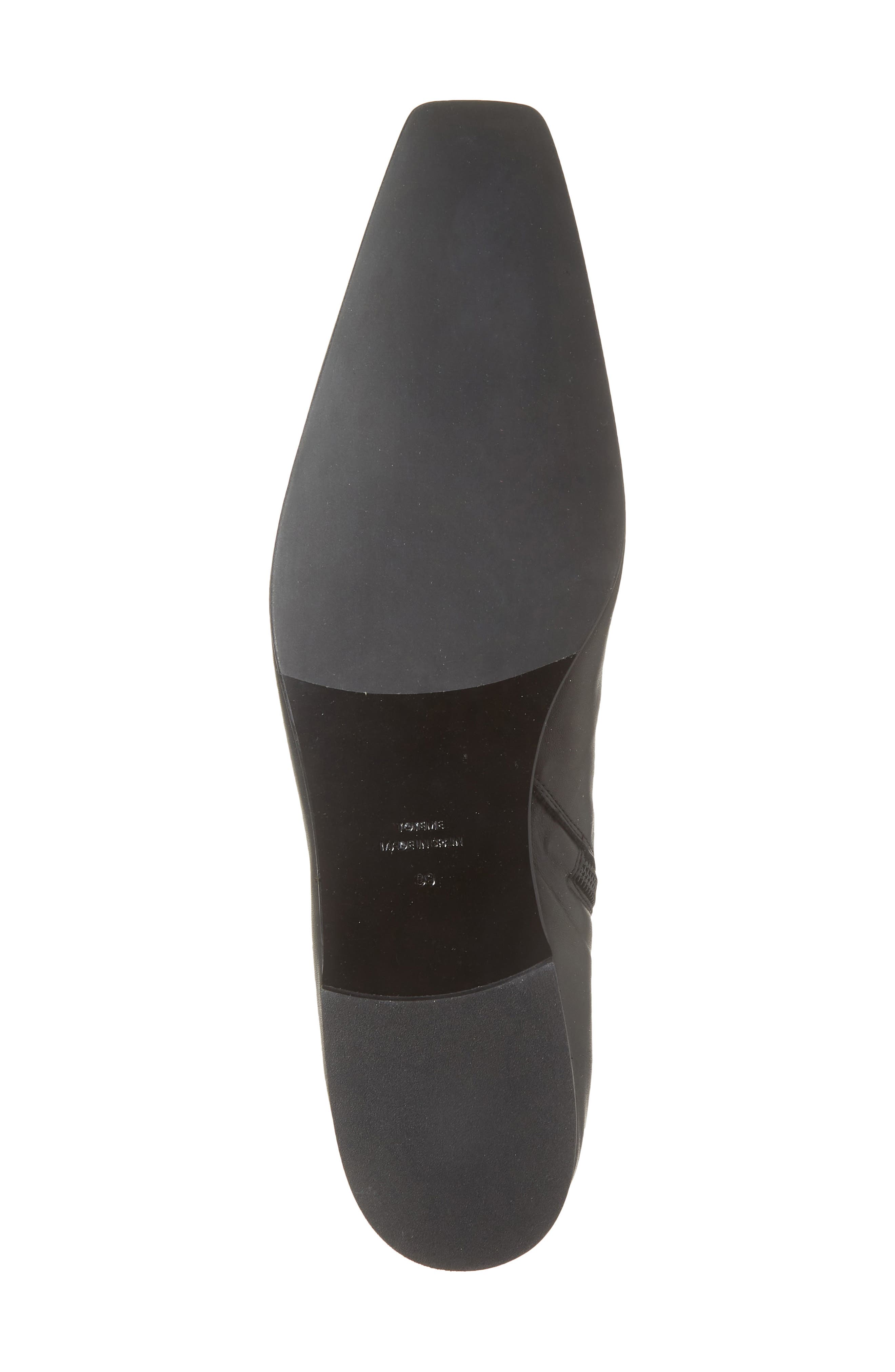 TOTEME Flat Side Zip Bootie, Alternate, color, Black