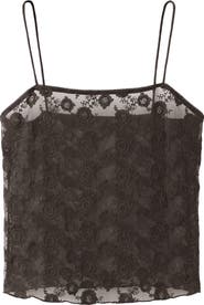 MANGO Floral Lace Camisole