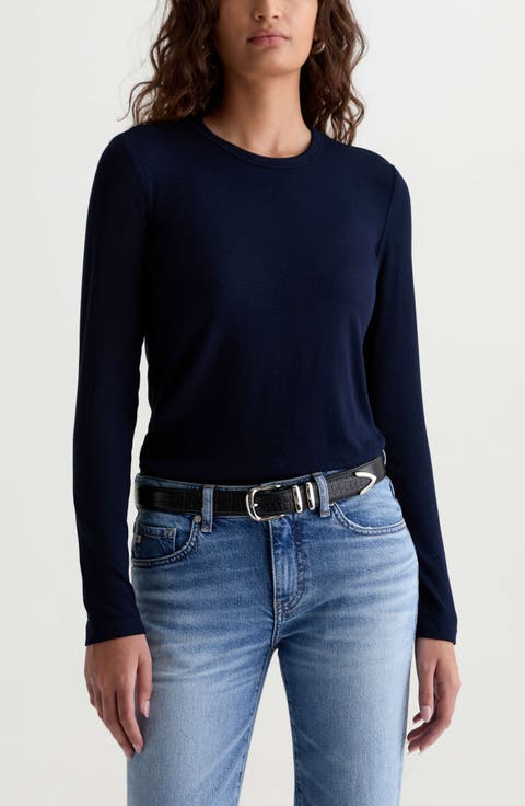 Julia Rib Long Sleeve Top