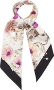 Elizabetta Hawaii Bloom - Skinny Silk Scarf for Women