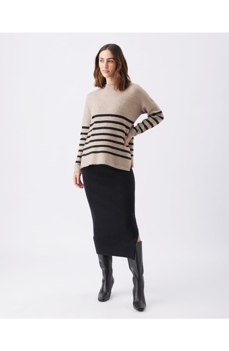 Ripe Maternity Gerrie Nursing Knit, Main, color, Mocha / Black