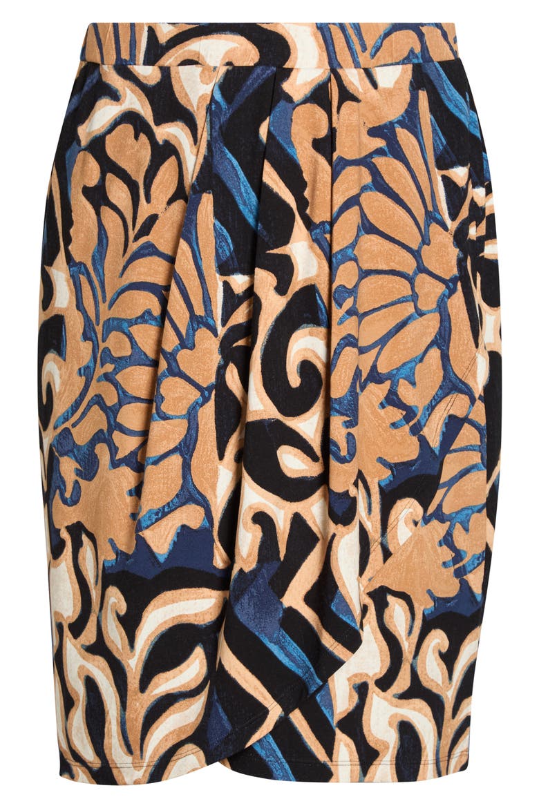 Deco Blooms Knit Skirt, Alternate, color, BLUE MULTI
