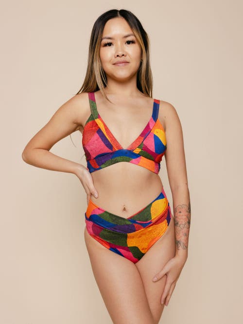 Kitty And Vibe High Hip Crossover Bikini Bottom With Full Coverage