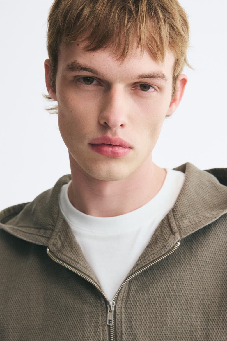 Hooded Overshirt Jacket, Alternate, color, Beige