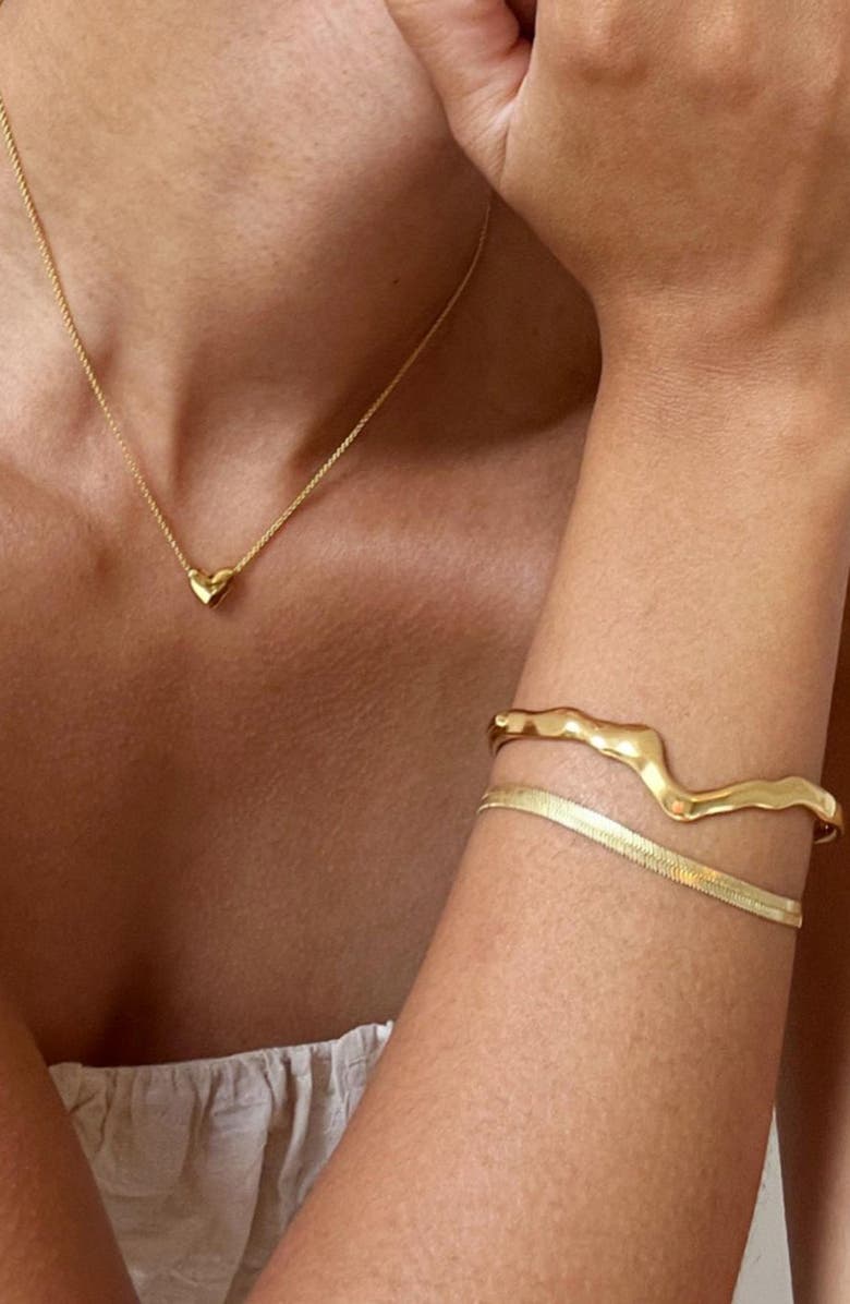 Monica Vinader Wishbone Bangle Bracelet, Alternate, color, 18Ct Gold Vermeil On Sterling