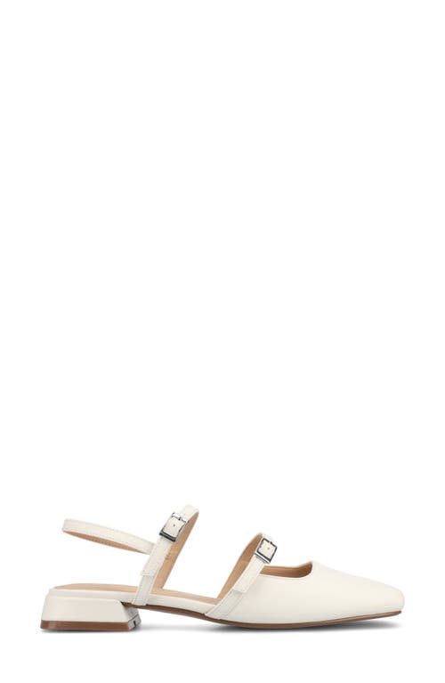 Shop Journee Collection Gretchenn Slingback Mary Jane Pump In White