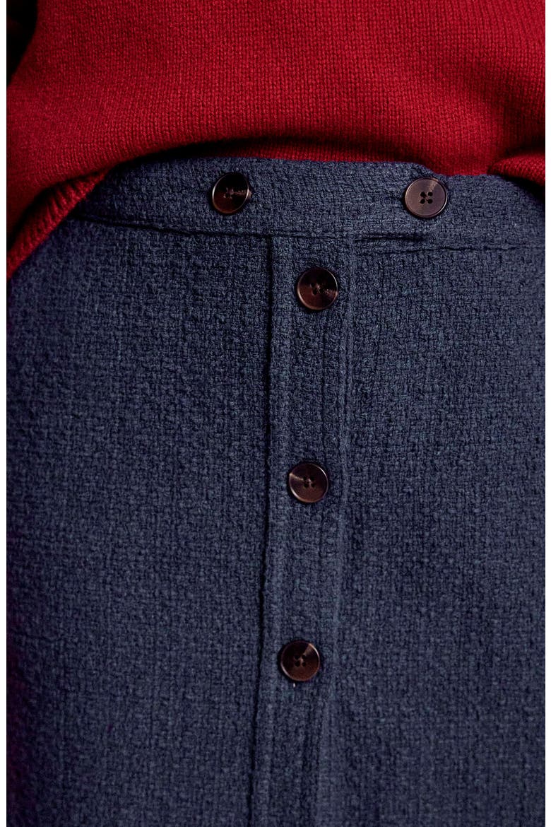 Cecelia Textured Knit Skirt, Alternate, color, NAVY