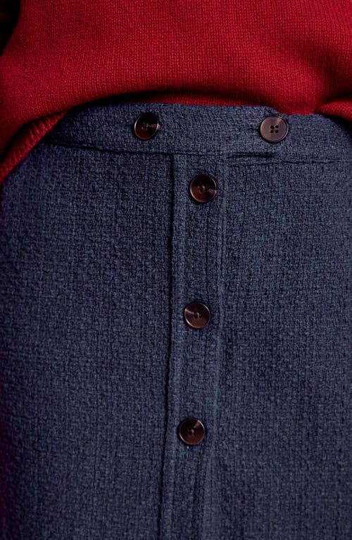 Boden Cecelia Textured Knit Skirt In Blue