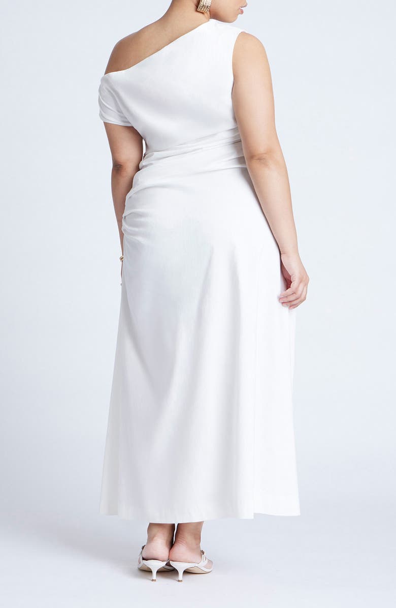 ELOQUII One-Shoulder Maxi Dress, Alternate, color, 