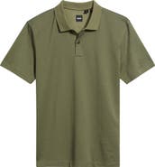 BOSS Parlay Geo Pattern Cotton Polo