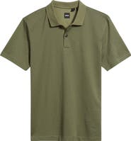 BOSS Parlay Geo Pattern Cotton Polo