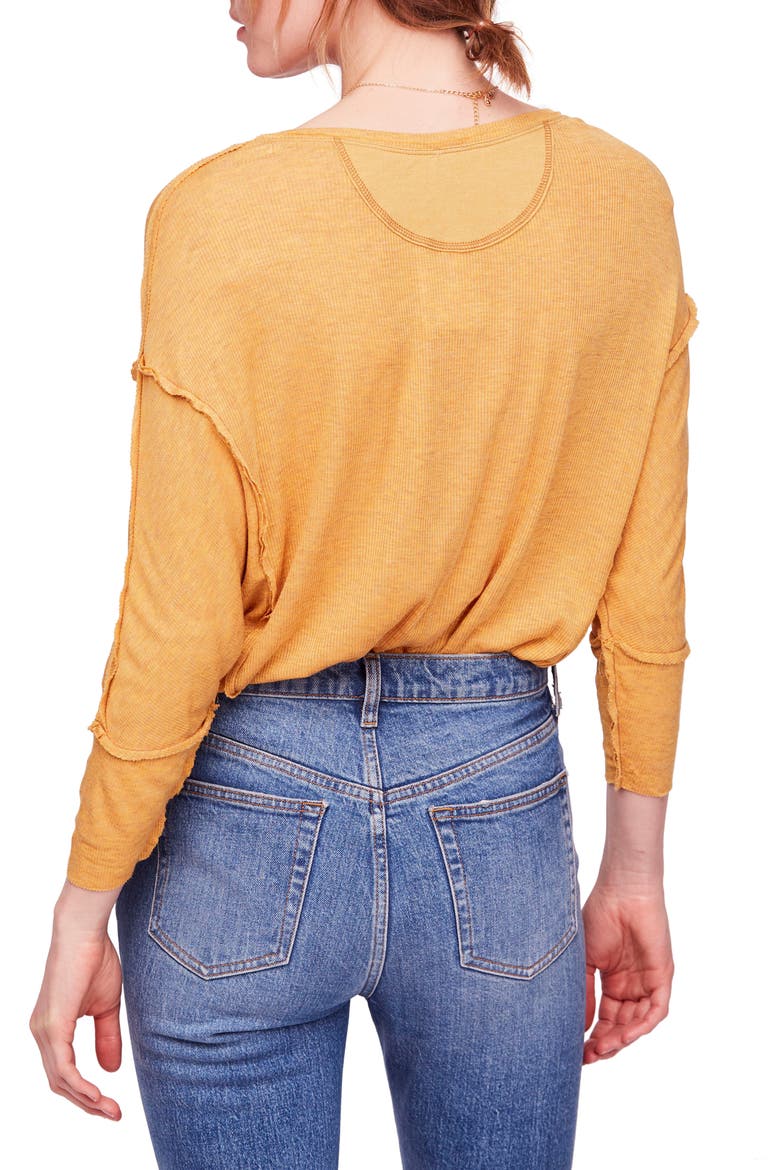 We the Free by Free People Golden Gate Tee, Alternate, color, YELLOW