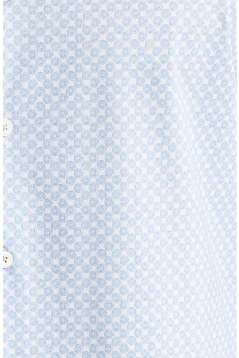 Miles OoohCotton® Print Short Sleeve Button-Up Shirt, Alternate, color, CLASSIC BLUE