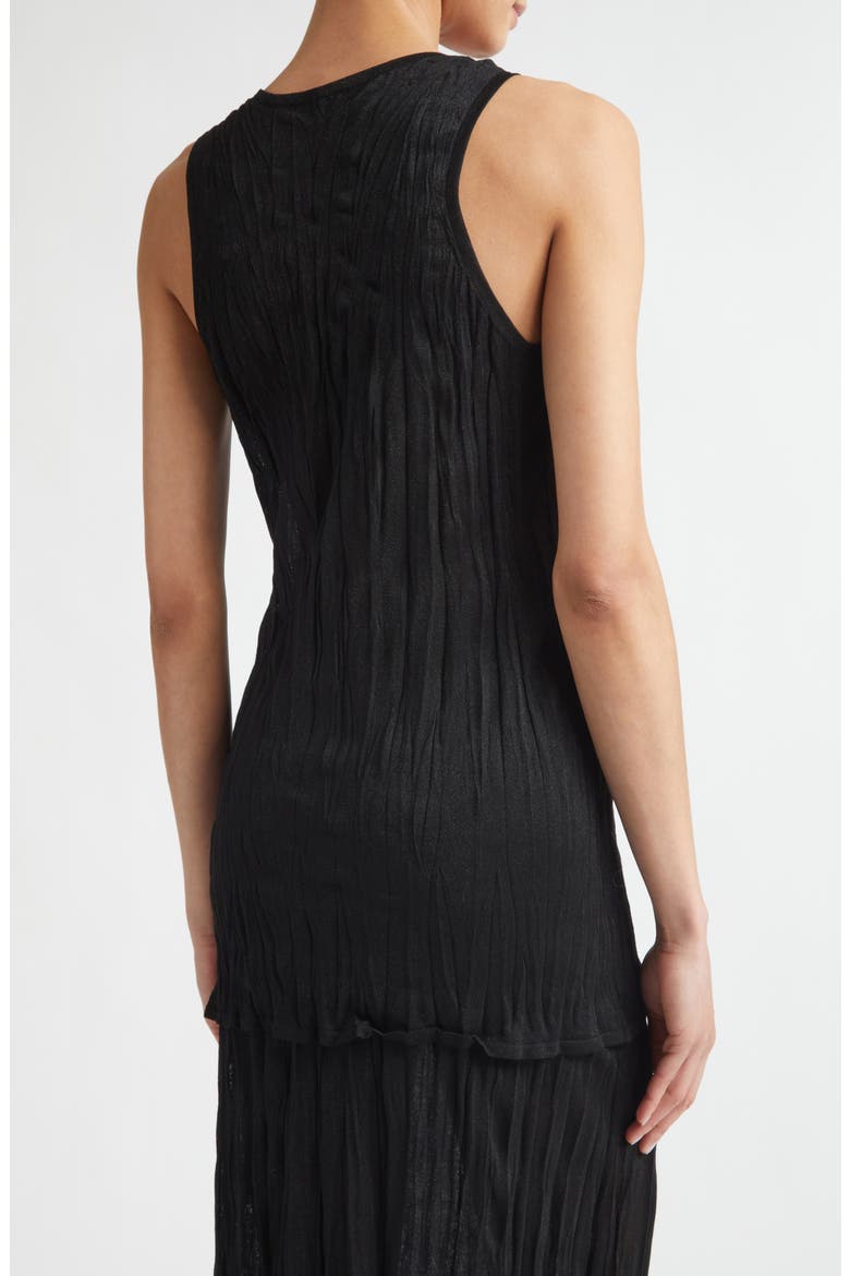 Crinkled Sweater Tank, Alternate, color, BLACK