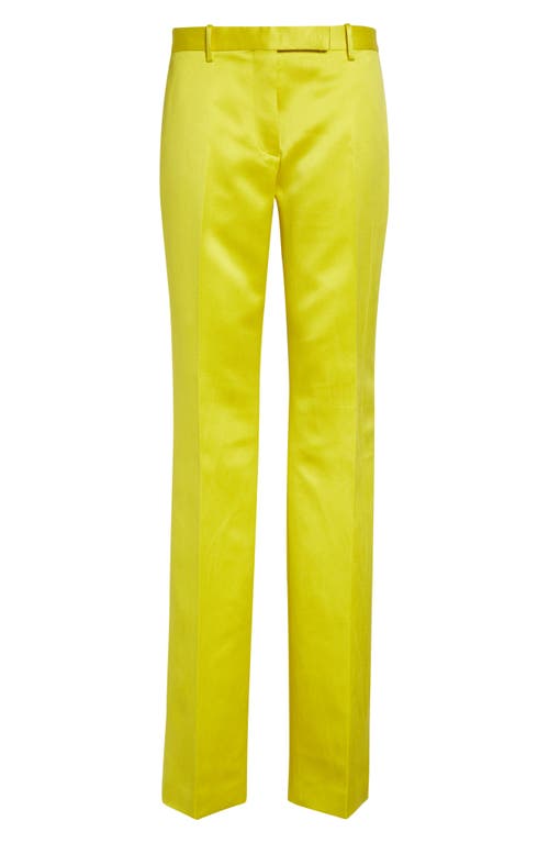 Tom Ford Duchesse Satin Trousers In Green